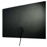 GE Ultra Edge Indoor TV Antenna, Slim Home Decor Reversible Black White, 4K 1080P VHF UHF,