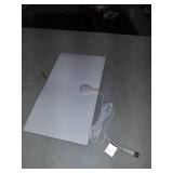 GE Ultra Edge Indoor TV Antenna, Slim Home Decor Reversible Black White, 4K 1080P VHF UHF,