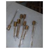 PUMING Gold Semi Flush Mount Ceiling Light - 8 Lights Sputnik Chandelier