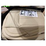 Coverado Front and Back Seat Covers 4 Pieces, Breathable Fabric&Leather Car Seat Protectors Full Set