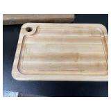 John Boos Block MPL1610125-FH-GRV Prestige Maple Wood Edge Grain Reversible Cutting Board with Juice Groove, 16 Inches x 10 Inches x 1.25 Inches