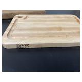 John Boos Block MPL1610125-FH-GRV Prestige Maple Wood Edge Grain Reversible Cutting Board with Juice Groove, 16 Inches x 10 Inches x 1.25 Inches