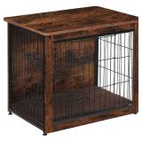 DWANTON Dog Crate Table , Wooden Crate End Table, Dog Furniture, Indoor Pet Crate Dog Kennel Side Table, Bed Nightstand