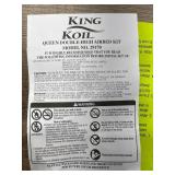 King Koil Queen Size Air Mattress with Built-in Pump - Best Inflatable Airbed Queen Size - Elevated Raised Air Mattress Quilt Top