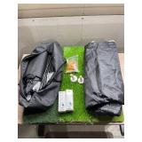 VANCL Golf Htting Net 10 x 7ft Golf Portable Practice Net with Enlarged 25x25in Hitting Mat, for Indoor and Outdoor, Carry Bag, Practice