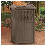 Trashcan Hideaway Outdoor 33 Gallon Garbage Waste Bin