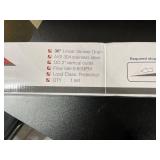 Neodrain 36 Inch Rectangular Linear Shower Drain with Brick Pattern Grate, Brushed 304 Stainless Steel Bathroom Floor Drain