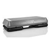 The Step (Made in USA) Original Aerobic Platform Circuit Size Grey Aerobic Platform and Four Original Black Risers