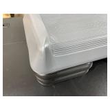 The Step (Made in USA) Original Aerobic Platform Circuit Size Grey Aerobic Platform and Four Original Black Risers