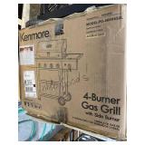 Kenmore 4 Burner 53000 BTU Stainless Steel BBQ Propane Gas Grill w/ Side Burner - Retails $349.99