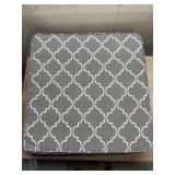 Grey patio seat cushion
