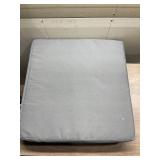 Grey patio seat cushion
