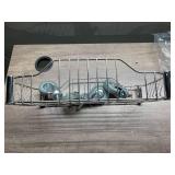 Heavy Duty, Small, Rolling Basket Cart - 18 inches long x 9 inches wide x 3 inches tall