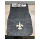 New Orleans Saints 2-Piece Embroidered Car Mat Set
