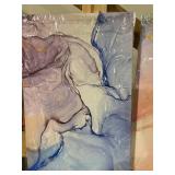 Abstract wall art panels set of three