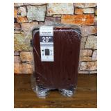 Coolife Luggage Expandable(only 28") Suitcase PC+ABS Spinner 20in 24in 28in Carry on (wine wind new, S(20in)_carry on)- Retail $89.99