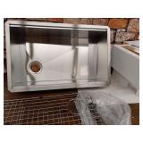 KRAUS Koreâ¢ Workstation 30-inch Undermount 16 Gauge Single Bowl Stainless Steel Kitchen Sink with Accessories (Pack of 5)- Retail $399.95