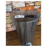 simplehuman 45 Liter/ 12 Gallon Semi-Round Hands-Free Step Trash Can, Brushed- Retail $119.99