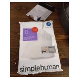 simplehuman 45 Liter/ 12 Gallon Semi-Round Hands-Free Step Trash Can, Brushed- Retail $119.99