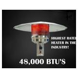 Hiland-HLDS01-CGT-Tall Patio Heater, Hammered Bronze Finish- Retail $220