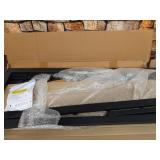 Olee Sleep 14 Inch Tall T-2000 Steel Slat, Non-Slip Center Support, No Box Spring Needed, Easy Assembly, Twin XL Size Bed Frame, Black