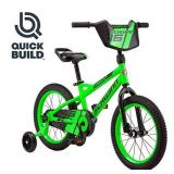 Schwinn Toggle Quick Build Kids Bike, 16-Inch Wheels, Smart Start Steel Frame, Easy Tool-Free Assembly, Green-Retail $199