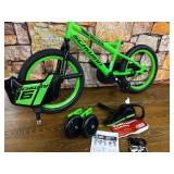 Schwinn Toggle Quick Build Kids Bike, 16-Inch Wheels, Smart Start Steel Frame, Easy Tool-Free Assembly, Green-Retail $199