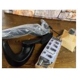 Flash Furniture Mid-Back Black Mesh Ergonomic Drafting Chair with Adjustable Foot Ring and Flip-Up Arms- Retail $148.49