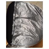 Flash Furniture Mid-Back Black Mesh Ergonomic Drafting Chair with Adjustable Foot Ring and Flip-Up Arms- Retail $148.49