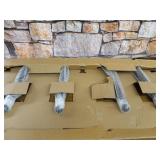 Amazon Basics 24 x 48 Inch Rectangular School Activity Kids Table, Ball Glide Legs, Adjustable Height 19-30 Inch, Grey and Black- Retail $117