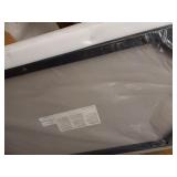 Amazon Basics 24 x 48 Inch Rectangular School Activity Kids Table, Ball Glide Legs, Adjustable Height 19-30 Inch, Grey and Black- Retail $117