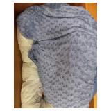 Furhaven Pet Bed for Dogs and Cats - Curly Fur Round Ultra Calming Deep Dish Cushion Donut Dog Bed with Removable Washable Cover, Fresh Blueberry, Large