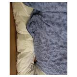 Furhaven Pet Bed for Dogs and Cats - Curly Fur Round Ultra Calming Deep Dish Cushion Donut Dog Bed with Removable Washable Cover, Fresh Blueberry, Large