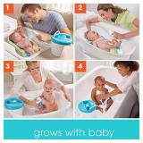 Summer Newborn to Toddler Bath Center and Shower (Neutral) - Bathtub Includes Four Stages that Grow with Your Child