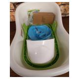 Summer Newborn to Toddler Bath Center and Shower (Neutral) - Bathtub Includes Four Stages that Grow with Your Child