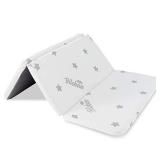 Trifold Square Playard/Playpen Mattress Topper, Waterproof & Non-Slip Play Yard 36" x 36" Mattress Topper