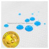 Trifold Square Playard/Playpen Mattress Topper, Waterproof & Non-Slip Play Yard 36" x 36" Mattress Topper