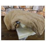 Senmipy Orthopedic Memory Foam Dog Beds for Medium Dogs, 2-Layer Thick Waterproof Medium Dog Bed, Washable Pet Beds Mattress with Removable Cover (Medium, Beige)