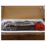 VASAGLE Blanket Ladder Shelf, Wall-Leaning Rack with Storage Shelf, Steel Frame, for Blankets, Scarves, Industrial Style, Rustic Brown and Black ULLS012B01