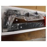 VASAGLE Blanket Ladder Shelf, Wall-Leaning Rack with Storage Shelf, Steel Frame, for Blankets, Scarves, Industrial Style, Rustic Brown and Black ULLS012B01