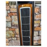 Lasko Products Portable Electric 42" Oscillating Tower Fan with Fresh Air Ionizer, Timer and Remote Control for Indoor, Bedroom and Home Office Use, Blackwood T42950