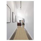 Garland Rug Diamond 3 ft. x 8 ft. Area Rug Large Runner Tan