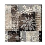 SUPERIOR Pastiche Contemporary Floral Patchwork Polypropylene Indoor Area Rug or Runner with Jute Backing, 5