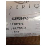 SUPERIOR Pastiche Contemporary Floral Patchwork Polypropylene Indoor Area Rug or Runner with Jute Backing, 5