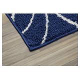 Garland Rug Grand Flora Area Rug, 5 x 7, Indigo/Ivory