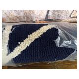 Garland Rug Grand Flora Area Rug, 5 x 7, Indigo/Ivory