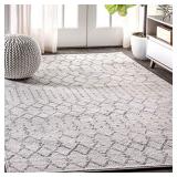 JONATHAN Y Moroccan Hype Boho Vintage Diamond, Bohemian, Easy Cleaning, for Bedroom, Kitchen, Living Room, Non Shedding Area Rugs, 5 X 8, Cream/Gray