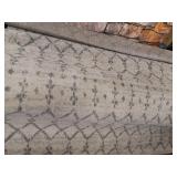 JONATHAN Y Moroccan Hype Boho Vintage Diamond, Bohemian, Easy Cleaning, for Bedroom, Kitchen, Living Room, Non Shedding Area Rugs, 5 X 8, Cream/Gray