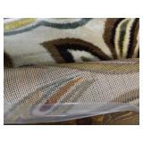 Dilek Transitional Floral Ivory Round Area Rug, 5