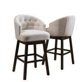 Christopher Knight Home 295977 Ogden Barstool, 2-Pcs Set, Beige
